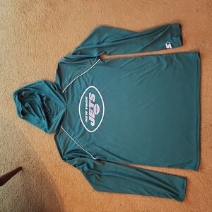 Starter‎ New York Jets Long Sleeve Hoodie - Size Small